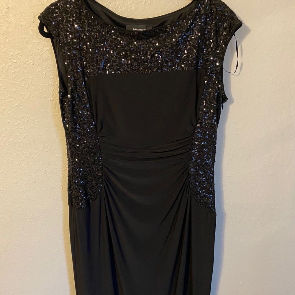 Long formal dress.